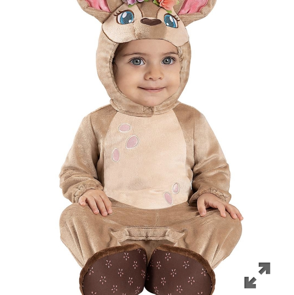 Baby faux fur fawn costume. 6-12 months.